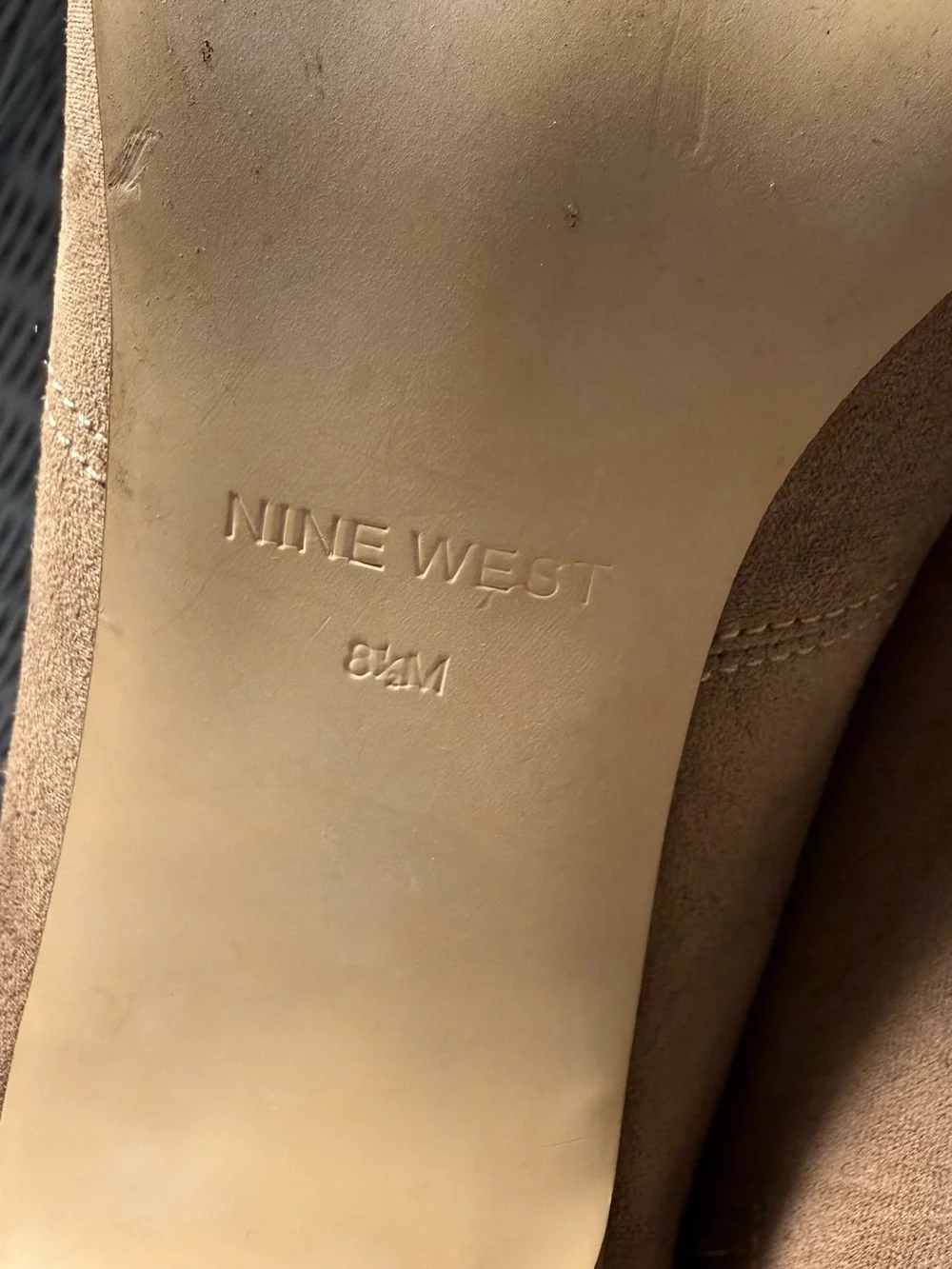Open-Toe Strappy Ankle Booties in Tan Suede